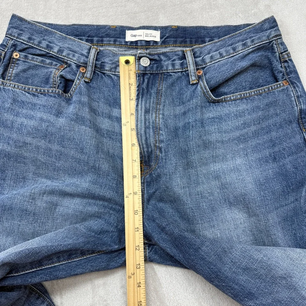 Gap Jeans Mens 36x32 Blue Relaxed Fit Stone Wash Loose Baggy Y2K Style‎ Skater